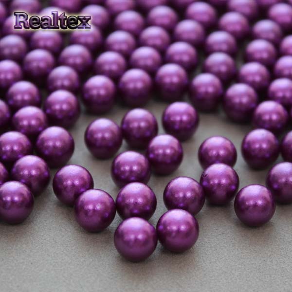 Бусины без отверстия Realtex 6мм 500гр цв.56 фиолетовый