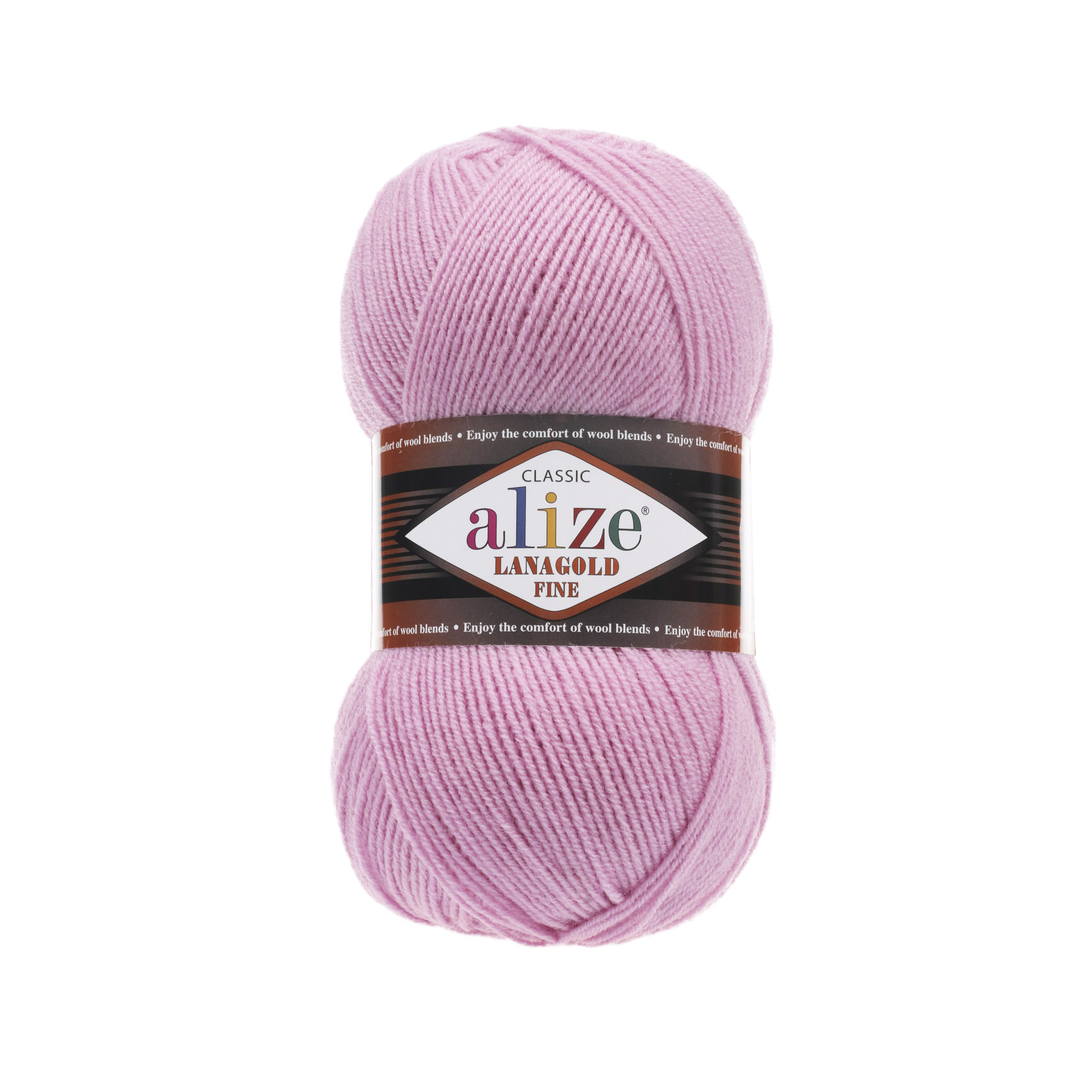 Пряжа Alize "Lana Gold Fine" (100гр) цв.098 розовый