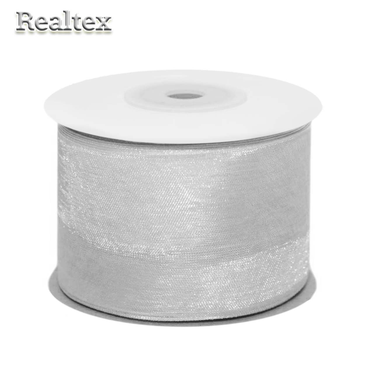 Лента капроновая 50мм Realtex цв.3142 св.серый