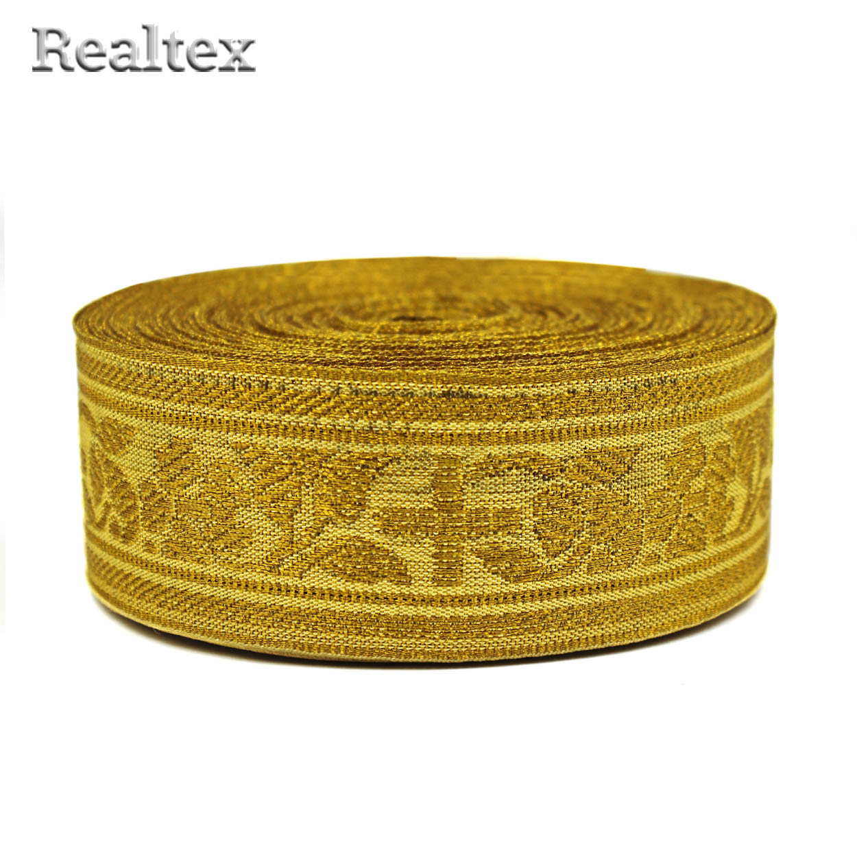 Тесьма церковная  Реалтекс 38мм R-01 цв.золото