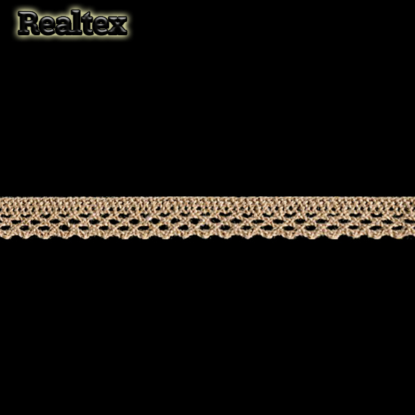 Кружево вязаное  10мм 10.01.129 цв.05 темный лен