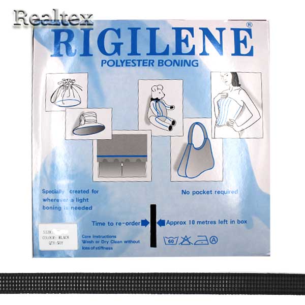  Регилин жёсткий 6мм Реалтекс цв.черный 