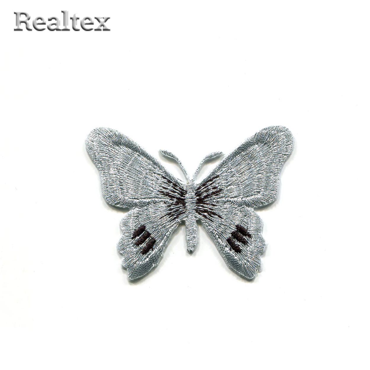  Термоаппликации детские Реалтекс RT-226 "Бабочка" цв.серебро