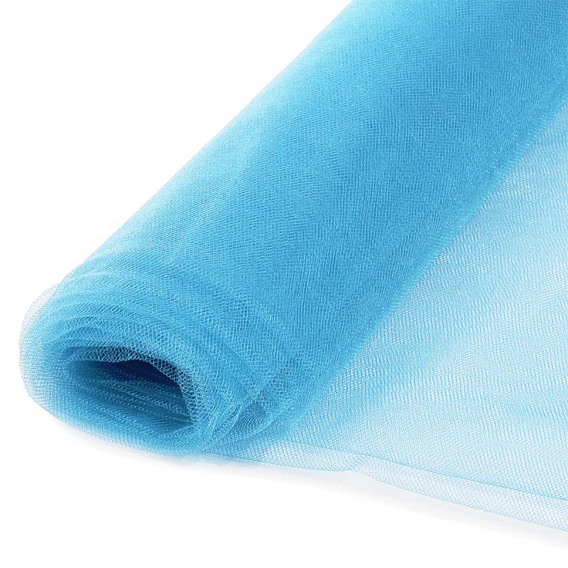 Фатин K.TRM шир.300см блестящий средней жёсткости (5м) цв.27 св.голубой