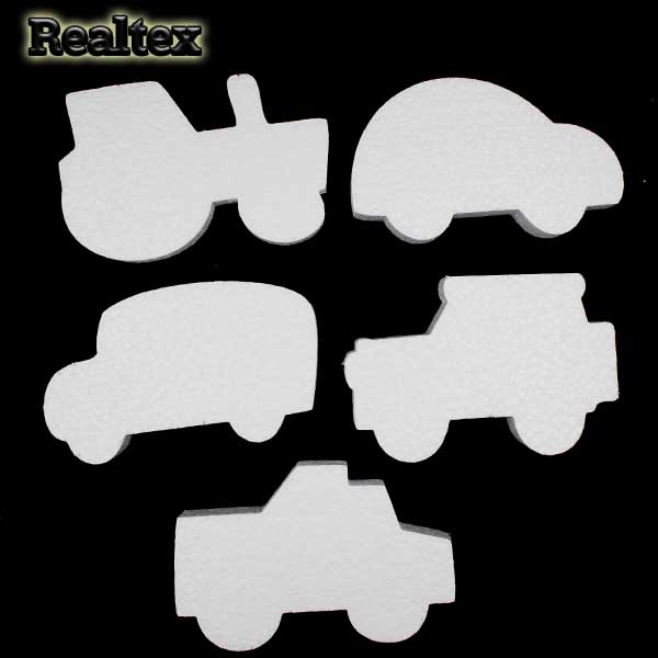 Заготовка для декорирования Машины 16см (пенопласт пористый) 