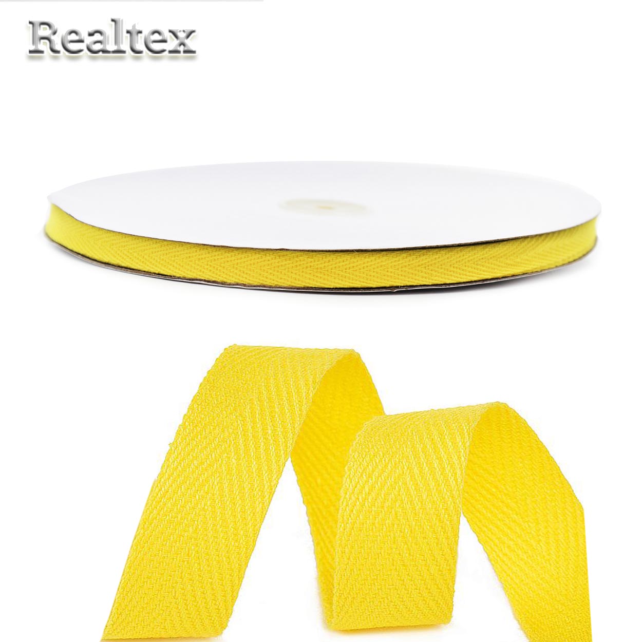 Тесьма киперная 10мм TBY.CT10110 2.5г/м цв.F110 жёлтый