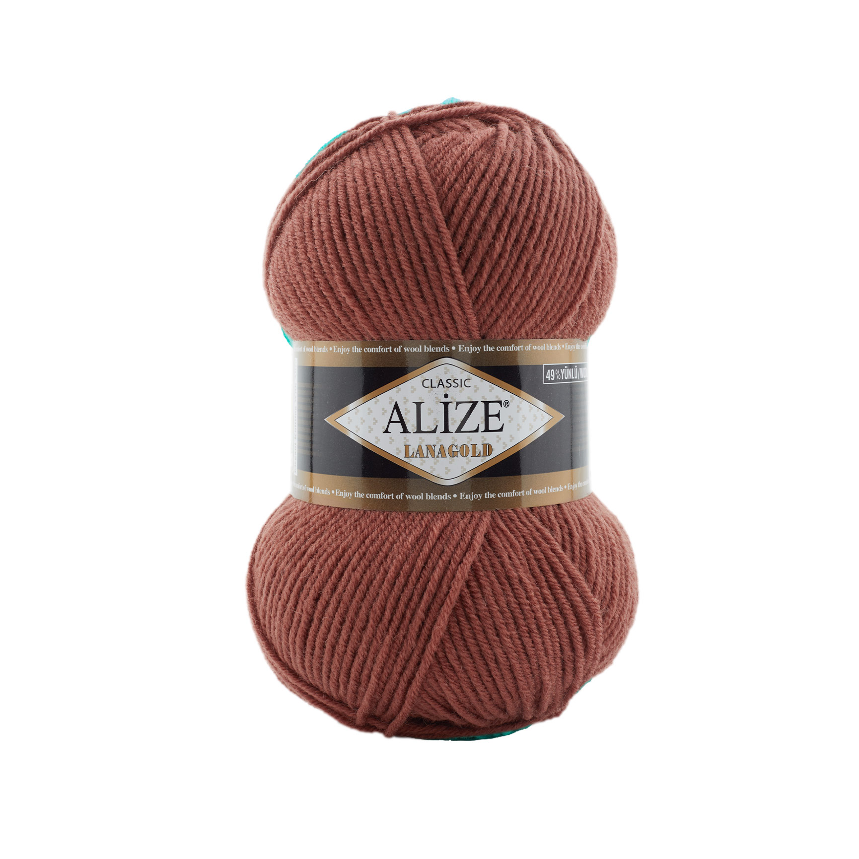 Пряжа Alize "Lana Gold" (100гр) цв.565 корица