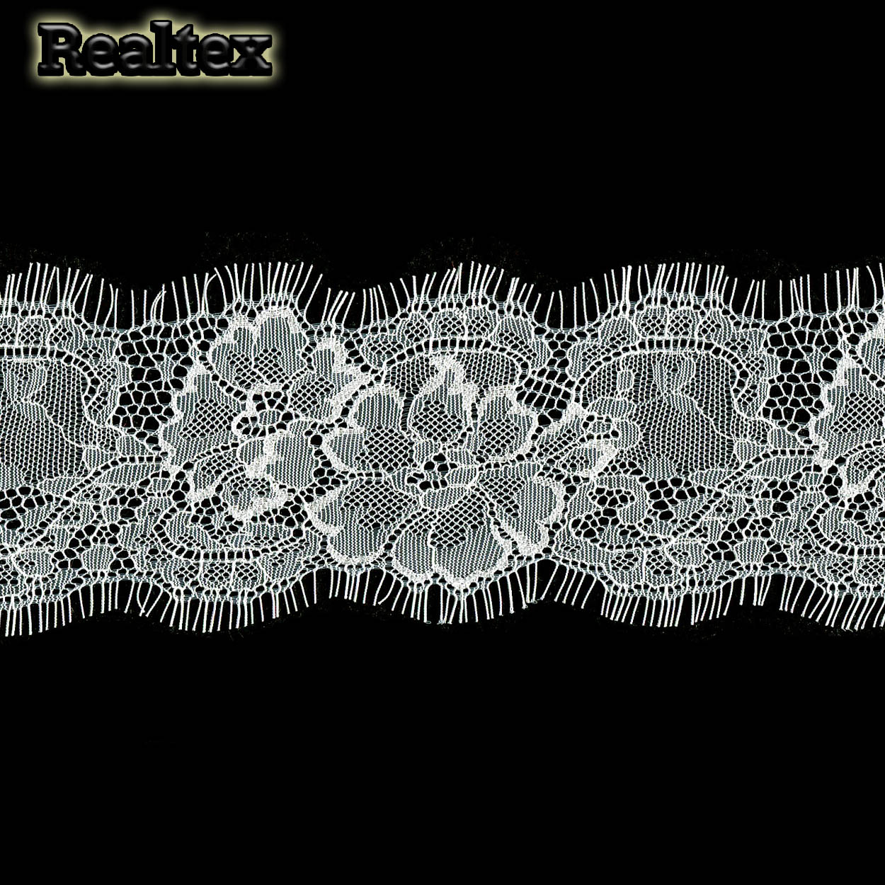 Кружево Realtex "реснички"  80мм 78684 (2шт*3м) цв.светло-молочный