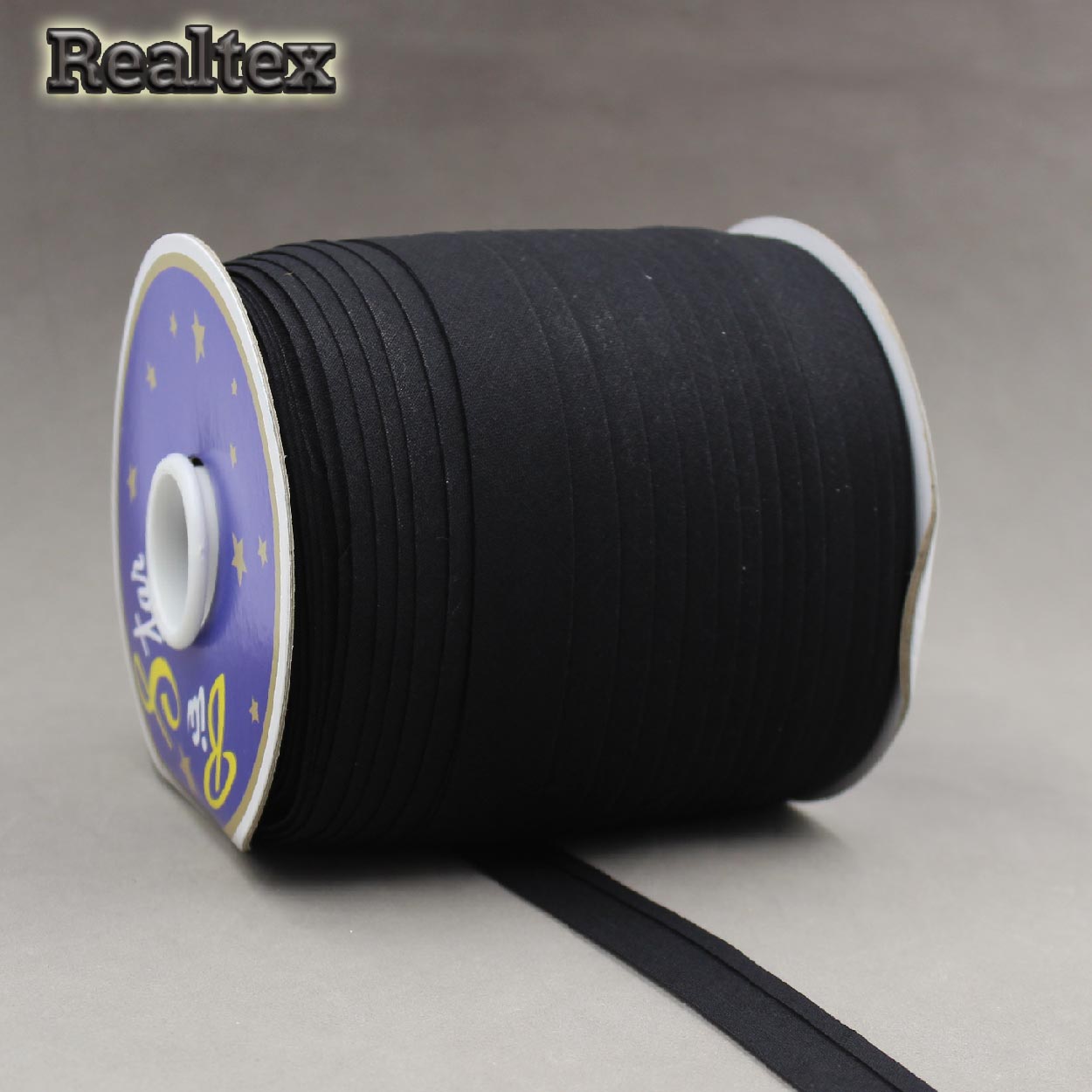 Косая бейка Х/Б 20мм цв.черный