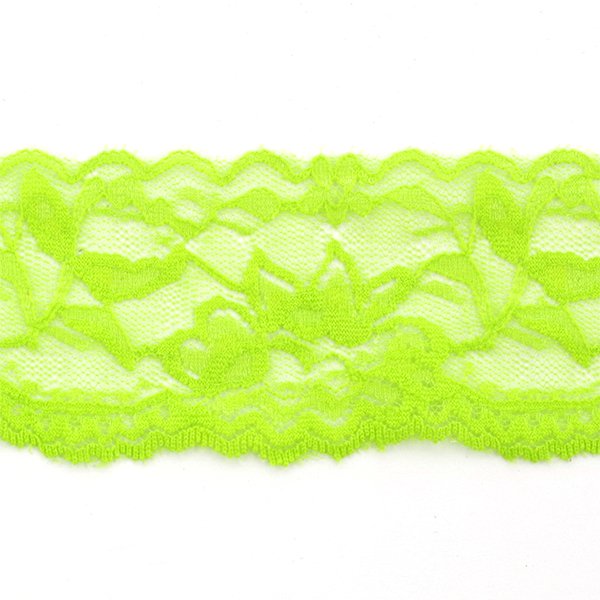 Кружево стрейч  60мм TBY T494 цв.1 лайм