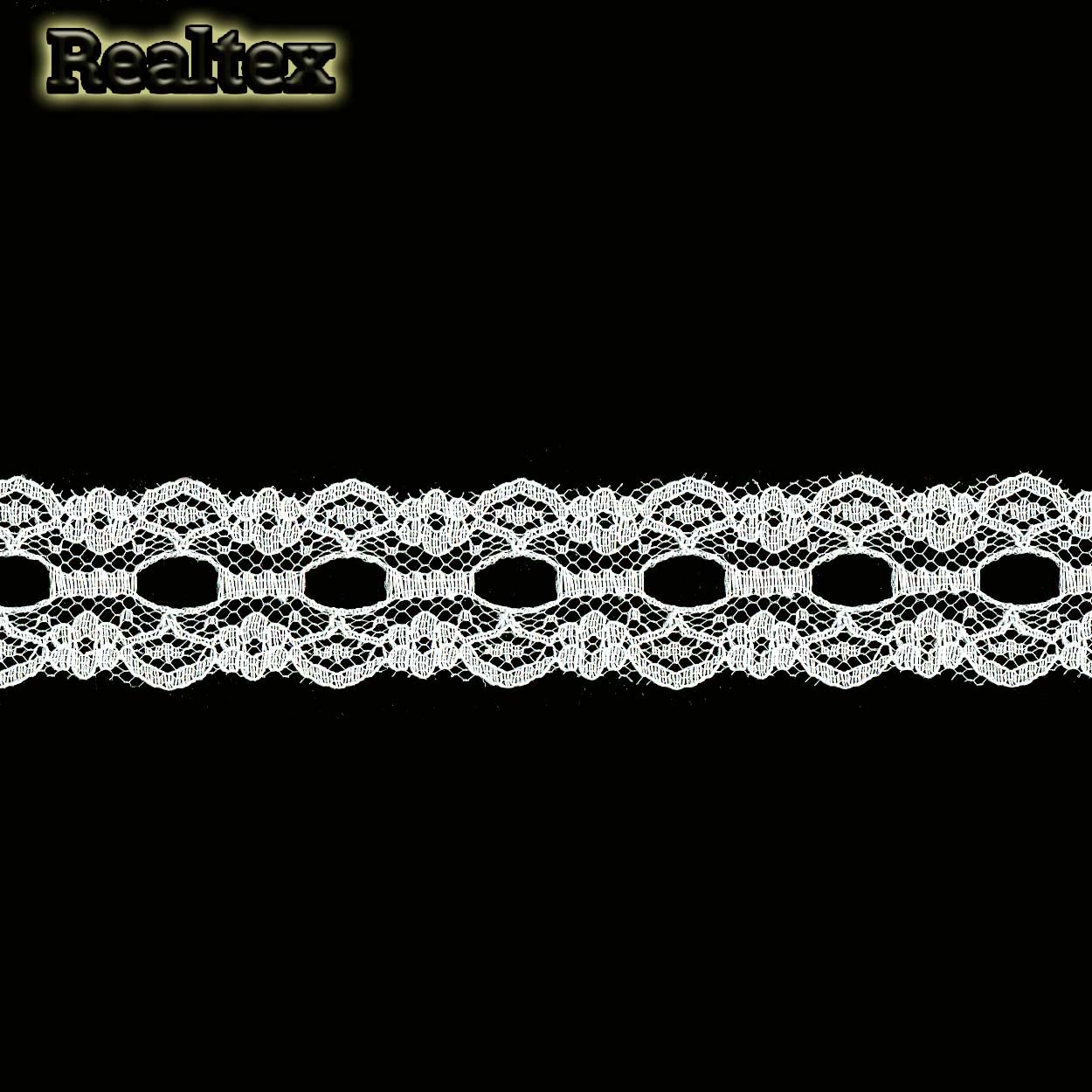 Кружево капроновое  25мм TBY 1671 (9,1м) цв.02 молочный