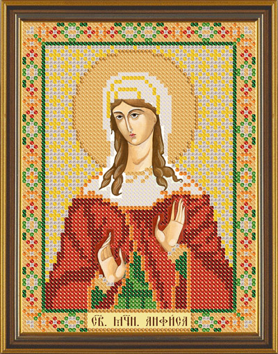 Рисунок на канве для бисера НС 5117 "Св.Мч.Анфиса" 