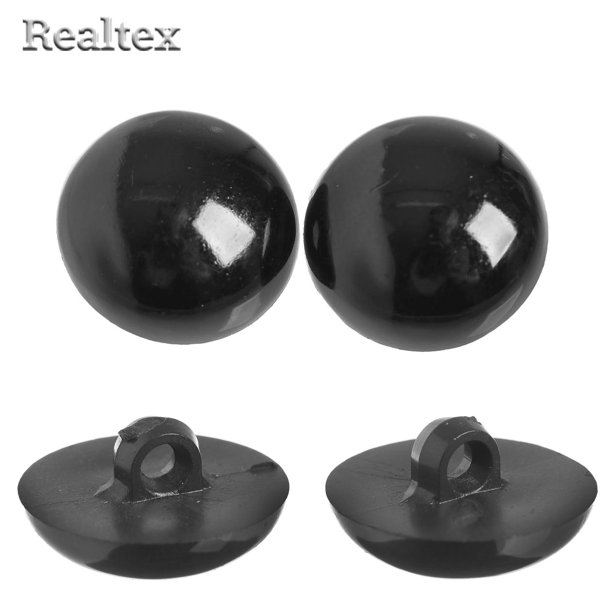 Глазки пришивные 4493844 25мм (30шт) цв.черный