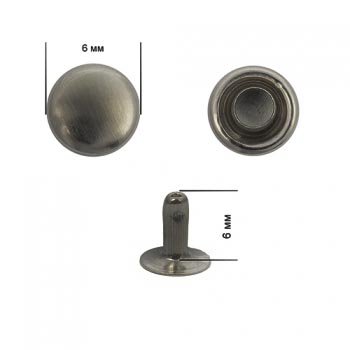 Хольнитены   6*6мм цв.чёрный никель 