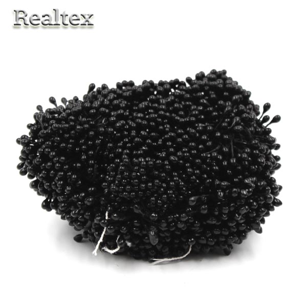 Тычинки Realtex двухсторонние на нитях цв. черный