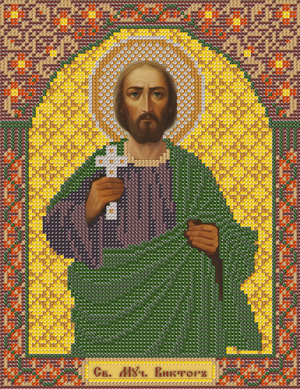 Рисунок на канве для бисера НС С9163 "Св.Мч.Виктор" 