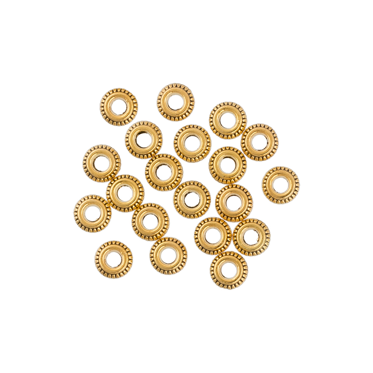 Рондель для бус "Zlatka" MRR-01 цв.02 золото