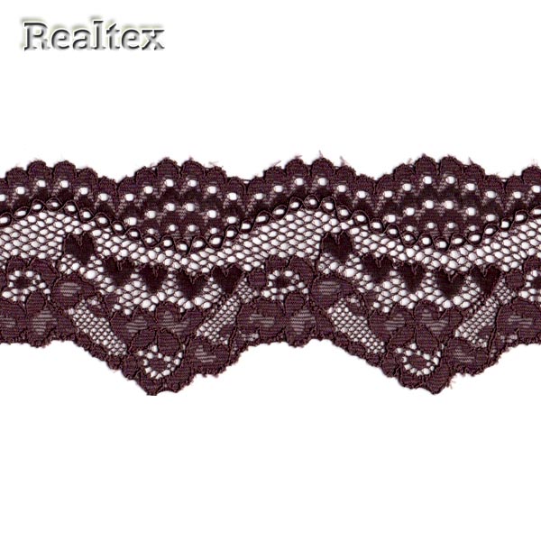 Кружево стрейч  60мм 6732 цв.коричневый