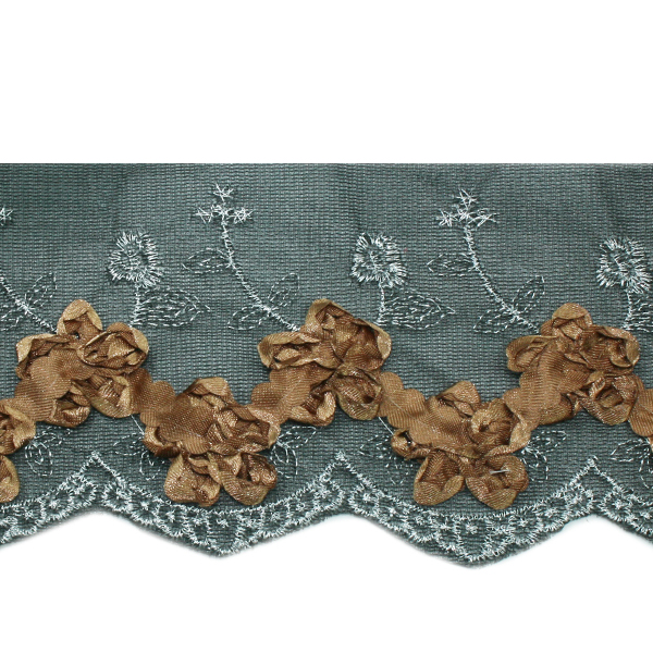 Кружево на сетке  85мм CYY 3054 цв.09