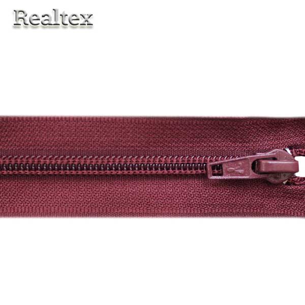 Молния обувная G007A Т.7 18см неразьемная цв.173 бордовый