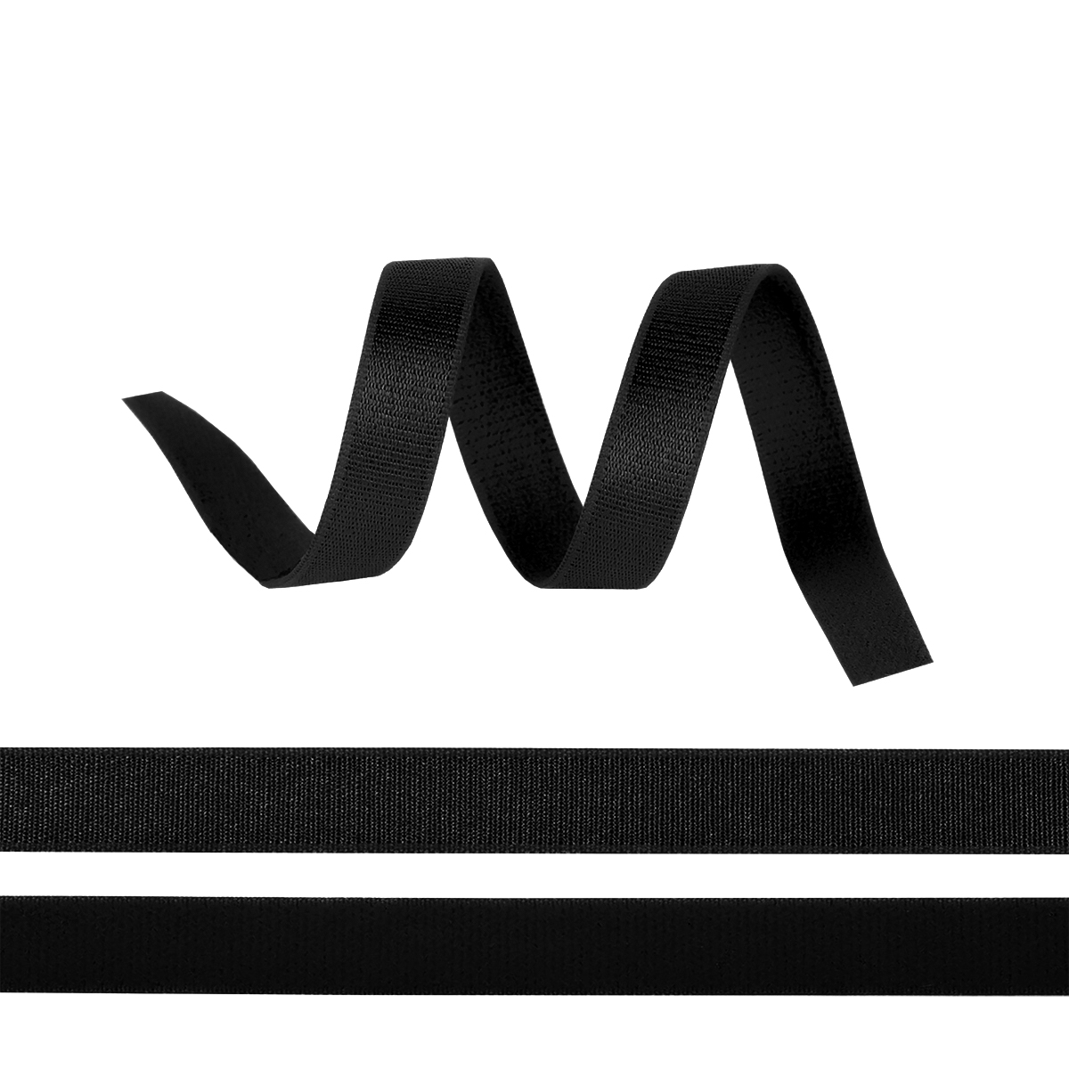 Резинка для бретелей 10мм RBB 10  матовая (25м) цв.F322 чёрный