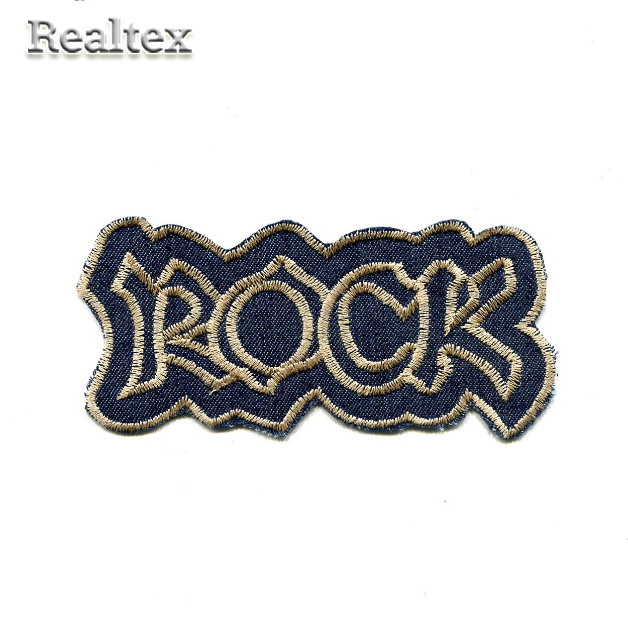 Термоаппликации джинсовые  Реалтекс 2835 "ROCK" (10шт) цв.синий