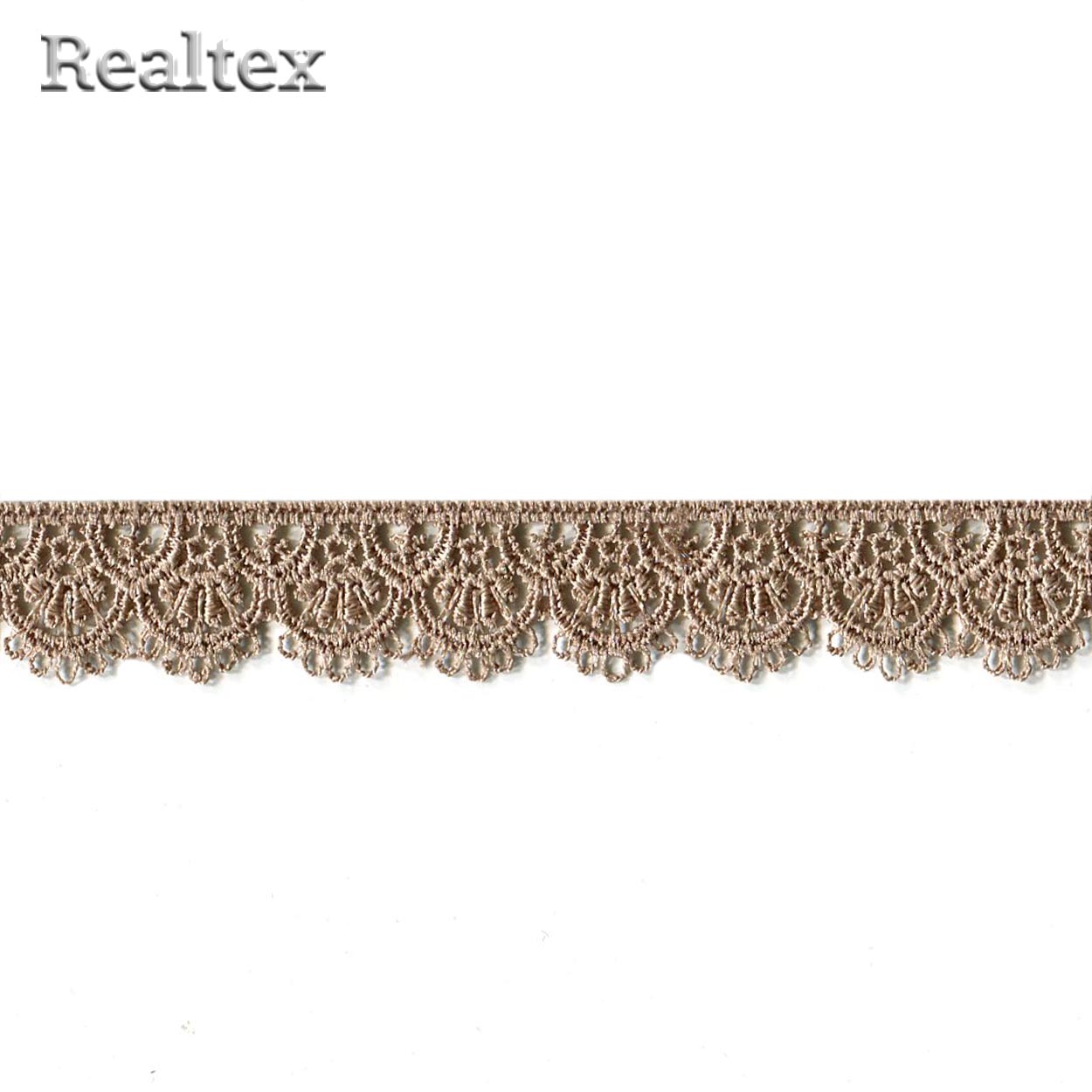 Кружево  гипюр  Realtex  18мм LF-190/CS091 цв.539 бежевый