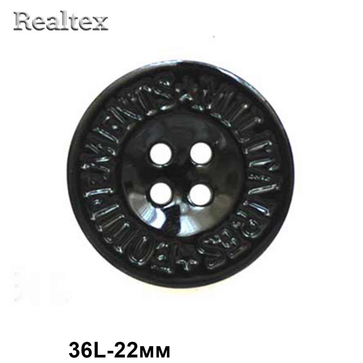 Пуговицы RB A641 36L (72шт) цв.Blk.Spr