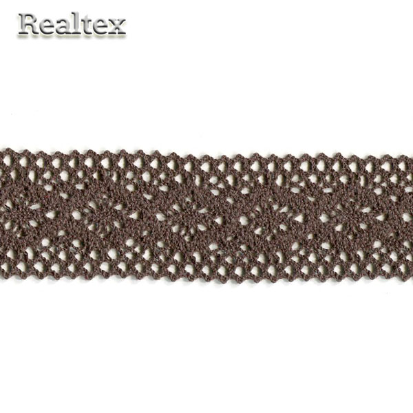 Кружево вязаное  40мм 40.01.142 (25м) цв.10 коричневый