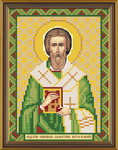 Рисунок на канве для бисера НС 5157 "Св.Мч.Епископ Валентин Интерамский" 