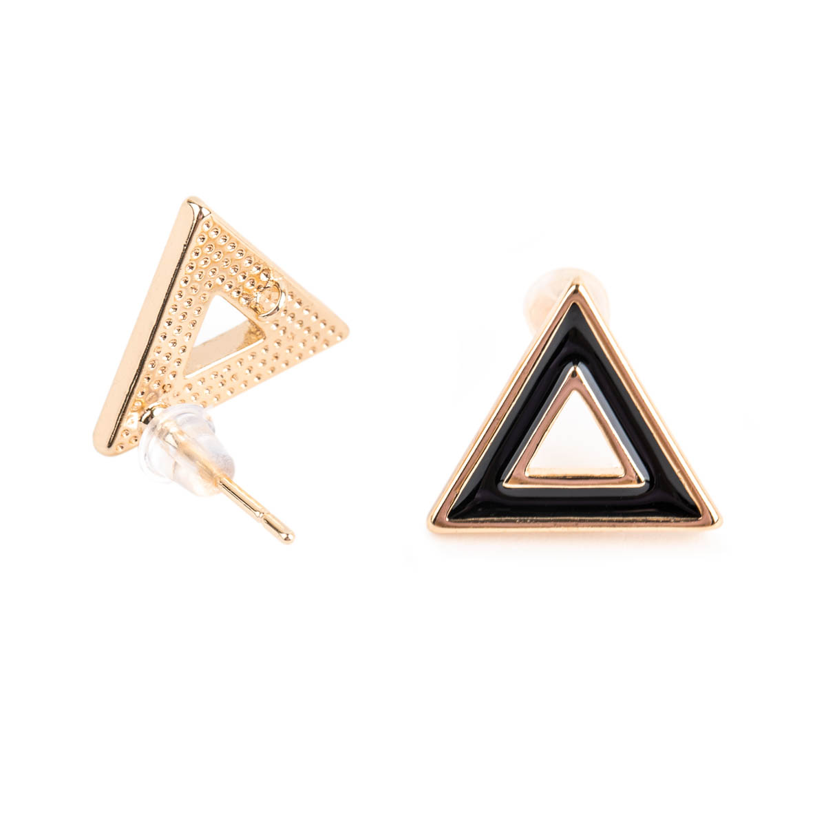 Швензы для серег "Zlatka" FMK-H14 (2шт) цв.04 золото/чёрный