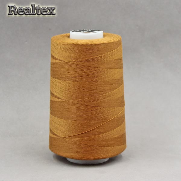 Нитки МАХ 40/2 (5000ярд) цв.389 тёмно-золотистый