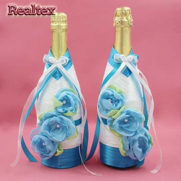 Украшения на бутылки №Л0034 цв.3082 бирюза