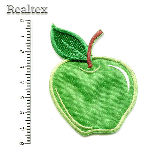Термоаппликации детские 7017 "Яблоко" цв.зеленый