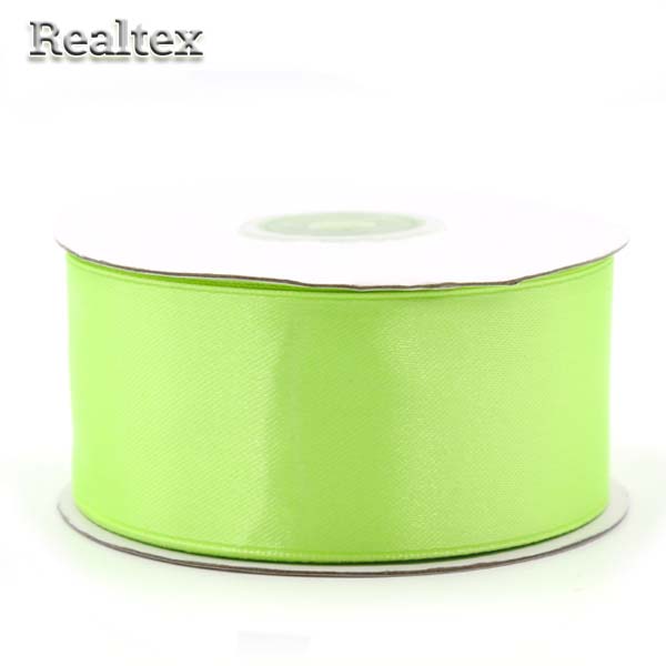 Лента атласная 38мм Realtex (32.9м) цв.174 салатовый
