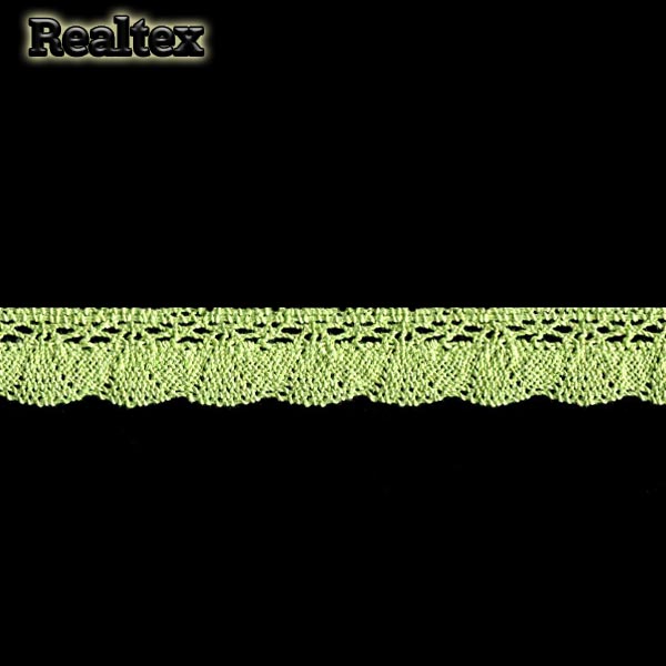 Кружево вязаное  19мм 19.01.110 (25м) цв.30 салатовый