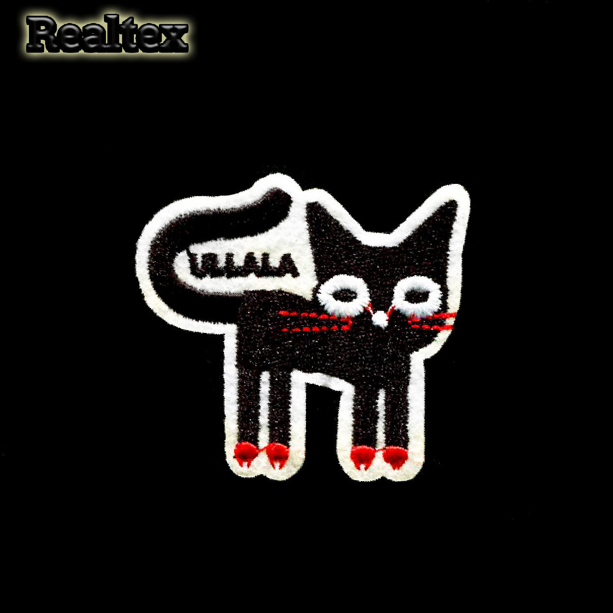 Термоаппликации детские Реалтекс RT-110 "Кот ULLALA" цв.черный