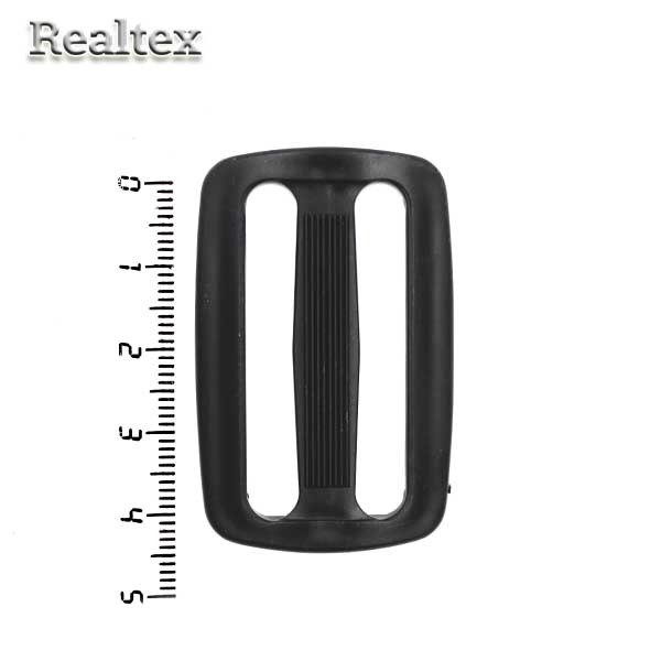 Пряжка двухщелевая 40мм ДЩ цв.черный