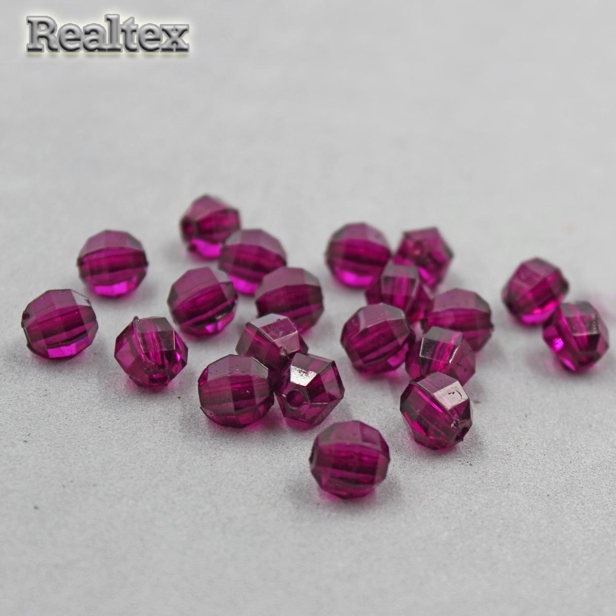 Бусины акриловые 3244 10мм (100гр) цв.27 фиолетовый