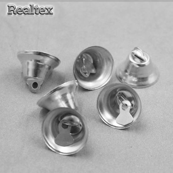 Колокольчики Realtex металлические 14мм цв.серебро