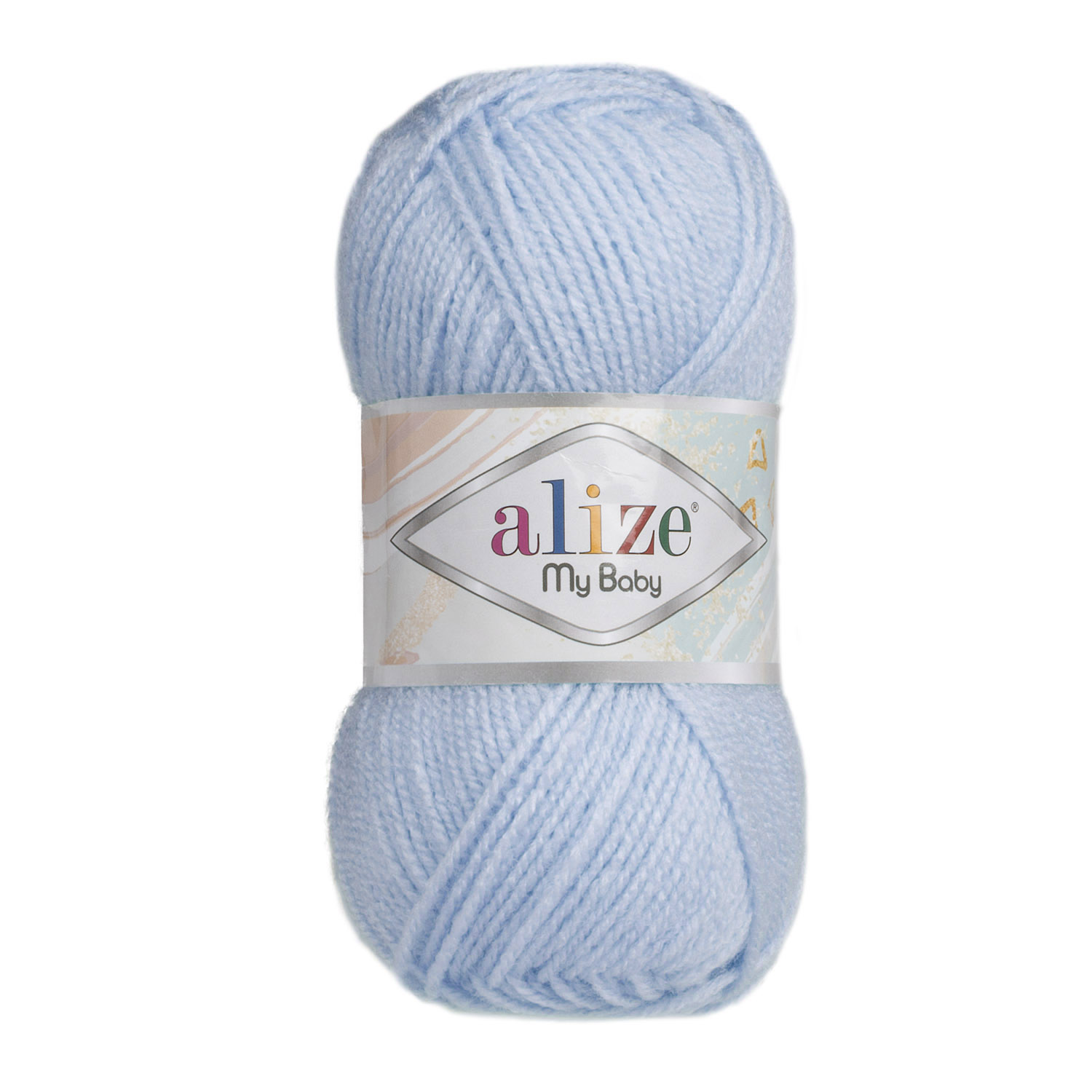 Пряжа Alize "My Baby" (50гр) цв.040 голубой