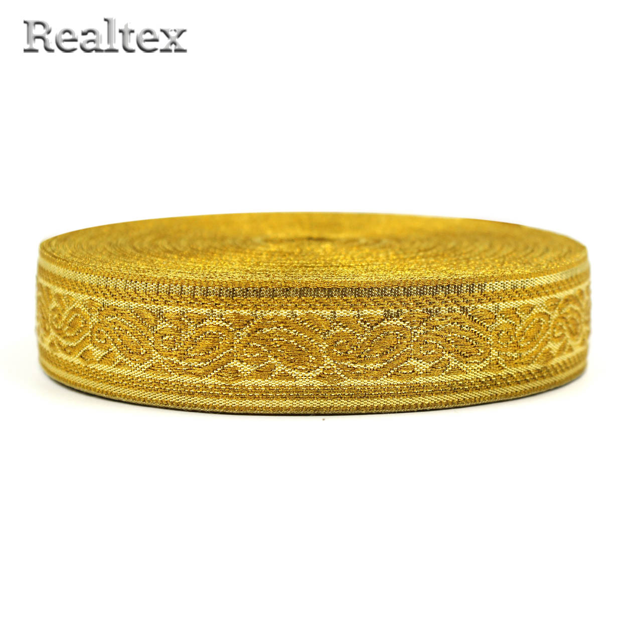 Тесьма церковная  Realtex 25мм R-03 цв.золото