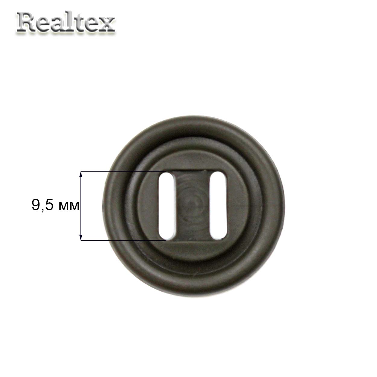 Пуговицы 2 отверстия под тесьму 28мм Канада (500шт) цв.078 тёмный хаки