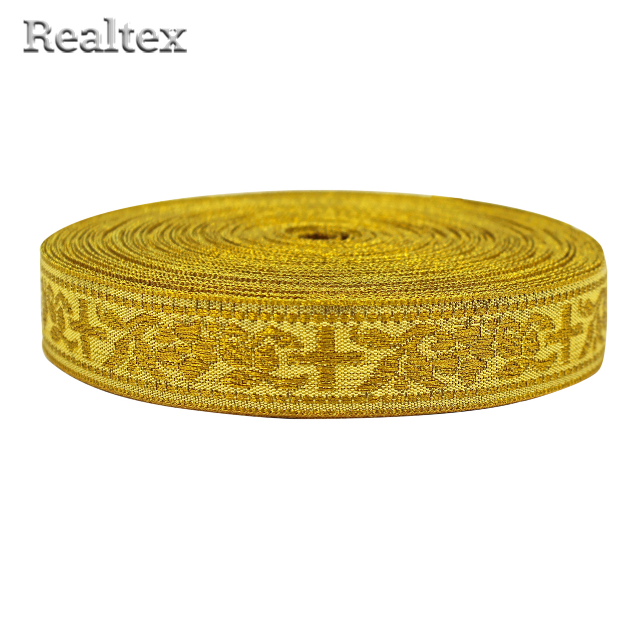 Тесьма церковная  Realtex 20мм R-01 цв.золото