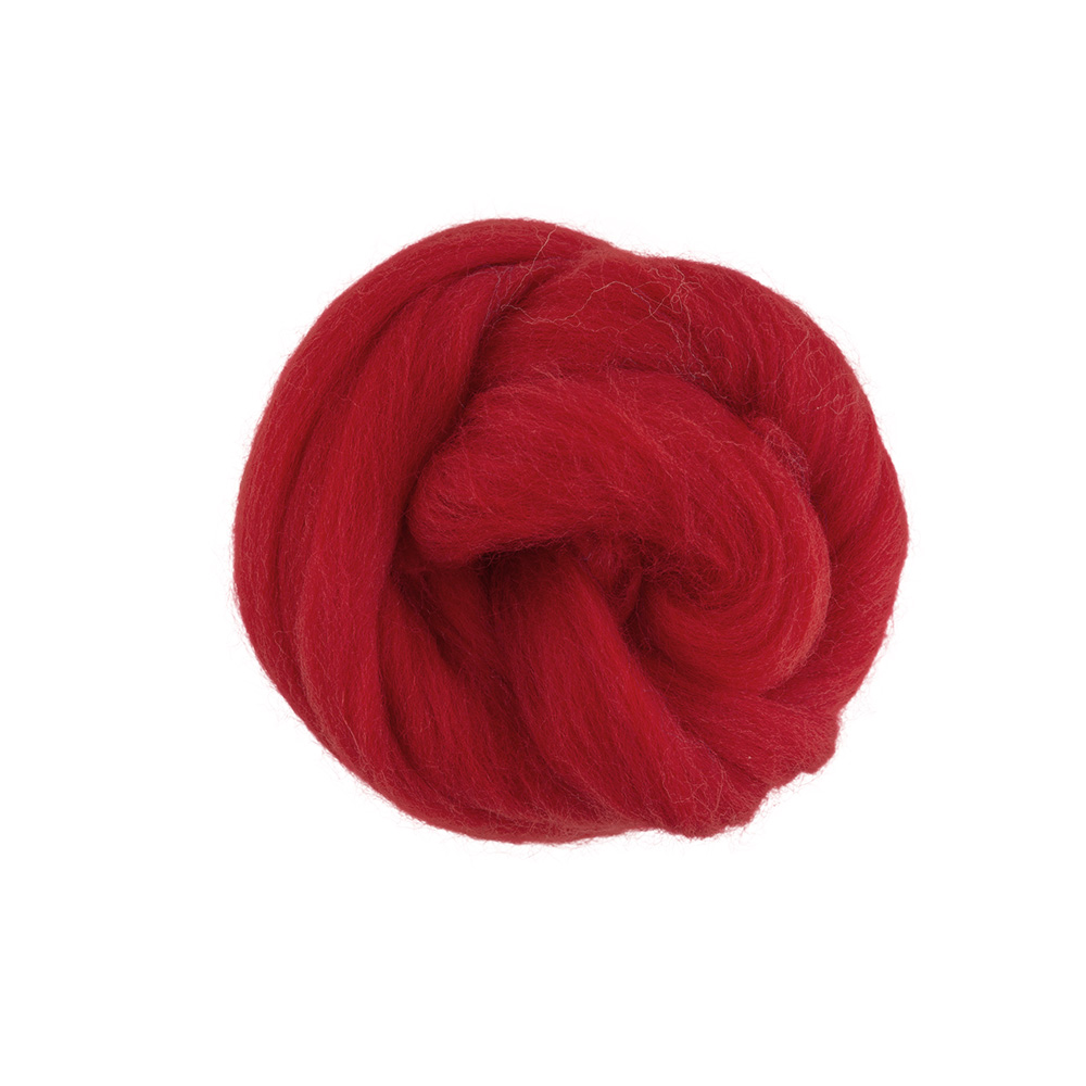 Шерсть для валяния TFS-050 полутонкая (50гр) цв.1423 винный