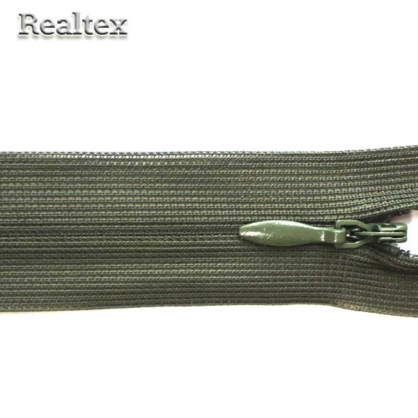  Молния потайная Т.3 60см цв.327 оливковый