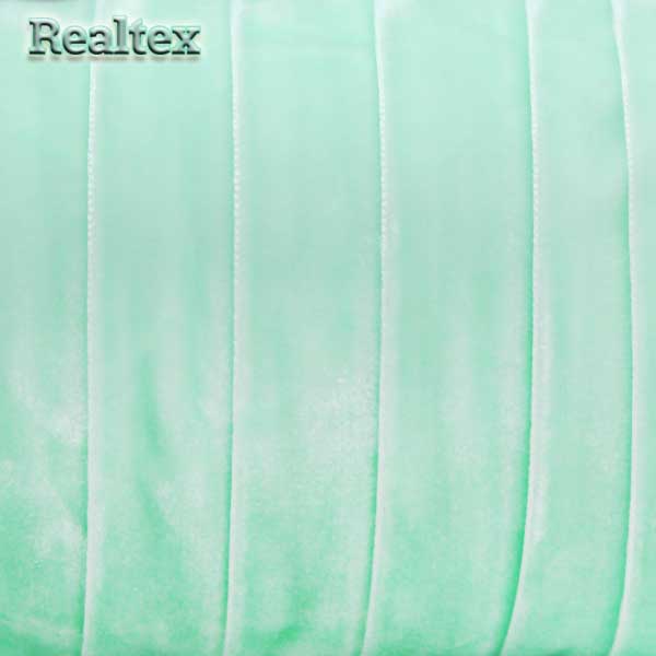 Лента бархатная УТ 20мм цв.8573 голубая бирюза 