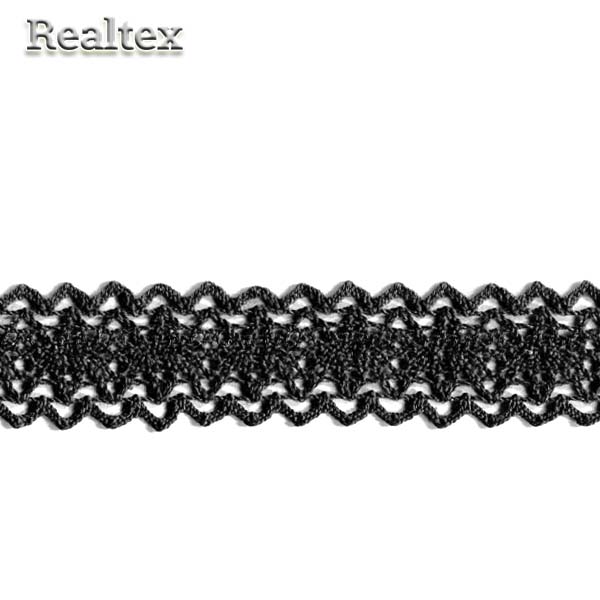 Кружево вязаное  25мм 25.01.079 цв.26 черный