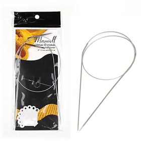 Спицы круговые на тросике 60см 60-15 Maxwell Black 1,5мм 