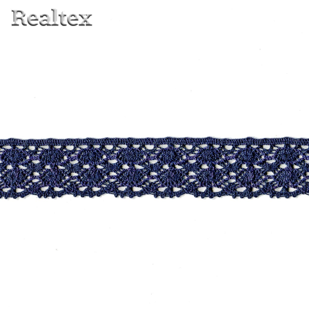 Кружево вязаное  40мм 40.01.120 цв.24 темно-синий